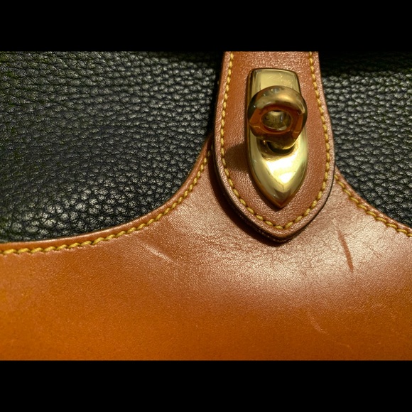 Dooney and Bourke Navy Leather Crossbody Purse - Picture 6 of 16